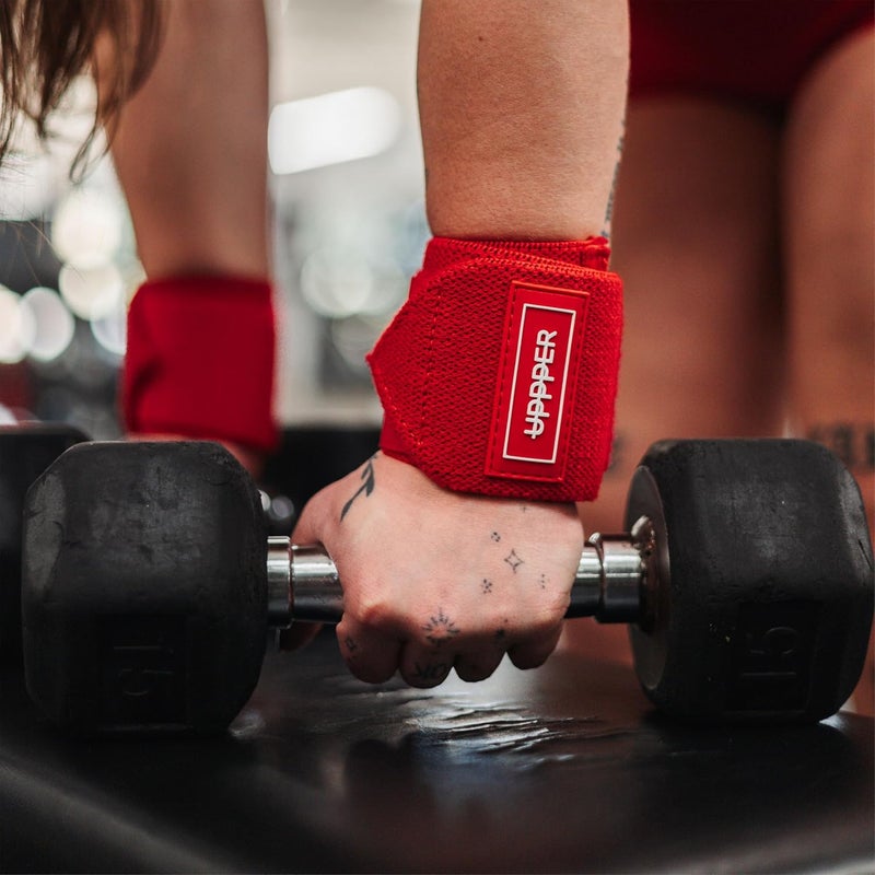 UPPPER Store Wrist Wraps for Weightlifting – 19" Lifting Wrist Support with Thumb Loop for Bench Press, Powerlifting, and Gym Workouts for Men & Women | Premium Fitness Gear - Image 3